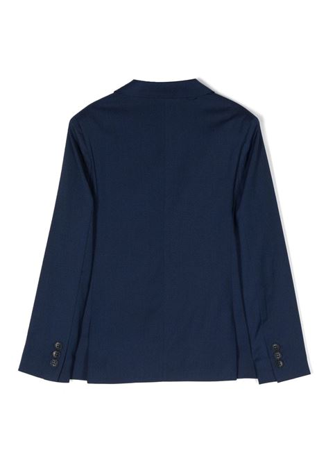 Giacca monopetto con revers a lancia DANIELE ALESSANDRINI KIDS | 1235J1243BLUE